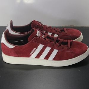 adidas Campus size 11 burgundy/white 005684